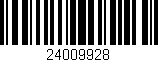 Código de barras (EAN, GTIN, SKU, ISBN): '24009928'
