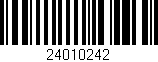 Código de barras (EAN, GTIN, SKU, ISBN): '24010242'
