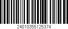 Código de barras (EAN, GTIN, SKU, ISBN): '24010355125374'