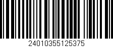 Código de barras (EAN, GTIN, SKU, ISBN): '24010355125375'