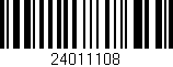 Código de barras (EAN, GTIN, SKU, ISBN): '24011108'