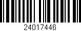 Código de barras (EAN, GTIN, SKU, ISBN): '24017446'