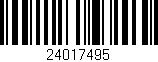 Código de barras (EAN, GTIN, SKU, ISBN): '24017495'