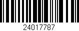 Código de barras (EAN, GTIN, SKU, ISBN): '24017787'