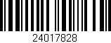 Código de barras (EAN, GTIN, SKU, ISBN): '24017828'