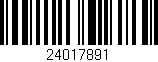 Código de barras (EAN, GTIN, SKU, ISBN): '24017891'