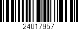 Código de barras (EAN, GTIN, SKU, ISBN): '24017957'