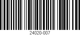 Código de barras (EAN, GTIN, SKU, ISBN): '24020-007'