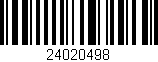Código de barras (EAN, GTIN, SKU, ISBN): '24020498'
