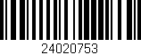 Código de barras (EAN, GTIN, SKU, ISBN): '24020753'