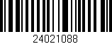 Código de barras (EAN, GTIN, SKU, ISBN): '24021088'