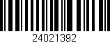 Código de barras (EAN, GTIN, SKU, ISBN): '24021392'