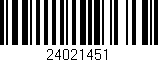 Código de barras (EAN, GTIN, SKU, ISBN): '24021451'