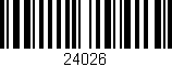 Código de barras (EAN, GTIN, SKU, ISBN): '24026'