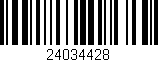 Código de barras (EAN, GTIN, SKU, ISBN): '24034428'