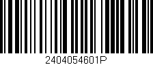 Código de barras (EAN, GTIN, SKU, ISBN): '2404054601P'