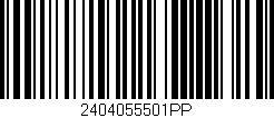 Código de barras (EAN, GTIN, SKU, ISBN): '2404055501PP'