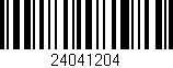 Código de barras (EAN, GTIN, SKU, ISBN): '24041204'