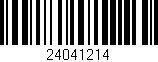 Código de barras (EAN, GTIN, SKU, ISBN): '24041214'