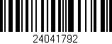 Código de barras (EAN, GTIN, SKU, ISBN): '24041792'
