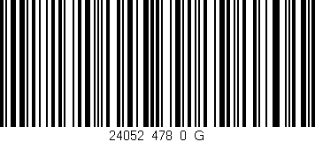 Código de barras (EAN, GTIN, SKU, ISBN): '24052_478_0_G'