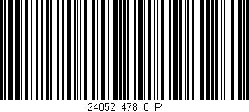 Código de barras (EAN, GTIN, SKU, ISBN): '24052_478_0_P'