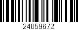 Código de barras (EAN, GTIN, SKU, ISBN): '24059672'