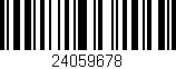 Código de barras (EAN, GTIN, SKU, ISBN): '24059678'