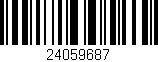 Código de barras (EAN, GTIN, SKU, ISBN): '24059687'