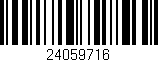 Código de barras (EAN, GTIN, SKU, ISBN): '24059716'