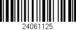 Código de barras (EAN, GTIN, SKU, ISBN): '24061125'