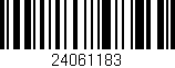 Código de barras (EAN, GTIN, SKU, ISBN): '24061183'