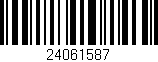 Código de barras (EAN, GTIN, SKU, ISBN): '24061587'