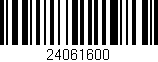 Código de barras (EAN, GTIN, SKU, ISBN): '24061600'