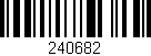 Código de barras (EAN, GTIN, SKU, ISBN): '240682'