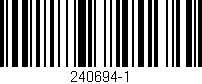 Código de barras (EAN, GTIN, SKU, ISBN): '240694-1'