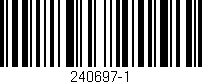 Código de barras (EAN, GTIN, SKU, ISBN): '240697-1'