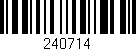 Código de barras (EAN, GTIN, SKU, ISBN): '240714'