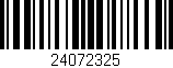 Código de barras (EAN, GTIN, SKU, ISBN): '24072325'