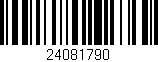 Código de barras (EAN, GTIN, SKU, ISBN): '24081790'