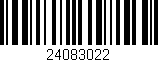 Código de barras (EAN, GTIN, SKU, ISBN): '24083022'