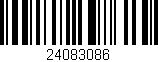 Código de barras (EAN, GTIN, SKU, ISBN): '24083086'