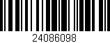 Código de barras (EAN, GTIN, SKU, ISBN): '24086098'
