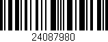 Código de barras (EAN, GTIN, SKU, ISBN): '24087980'