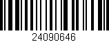 Código de barras (EAN, GTIN, SKU, ISBN): '24090646'