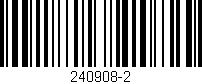Código de barras (EAN, GTIN, SKU, ISBN): '240908-2'