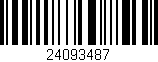 Código de barras (EAN, GTIN, SKU, ISBN): '24093487'