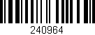 Código de barras (EAN, GTIN, SKU, ISBN): '240964'