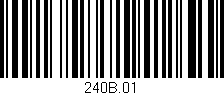 Código de barras (EAN, GTIN, SKU, ISBN): '240B.01'