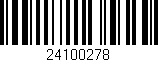 Código de barras (EAN, GTIN, SKU, ISBN): '24100278'